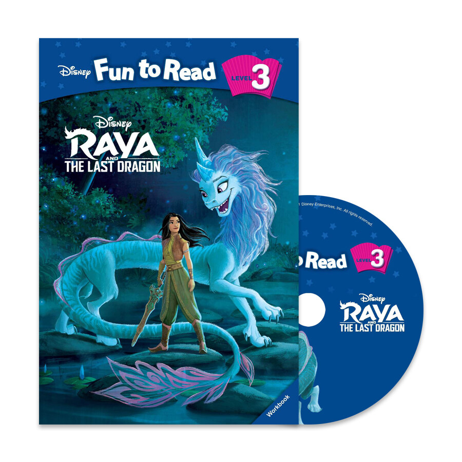 Disney Fun To Read Set 3-29 : Raya and the Last Dragon (라야와 마지막 드래곤) (Paperback + Workbook + CD)